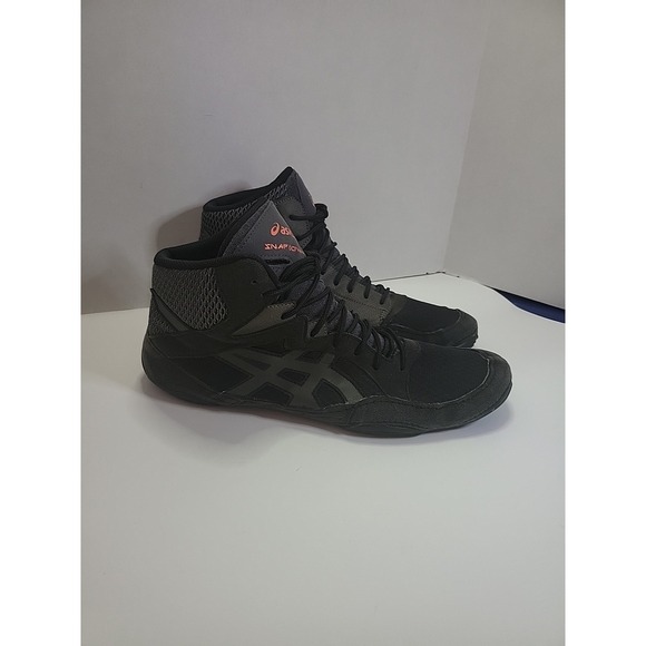 Asics Snapdown 3 Wrestling Shoes Sneakers Black Gray 1081A030 Mens Size 13 - Picture 3 of 10